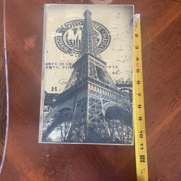 Paris Eiffel Tower Decorative Box Book Storage Theme Decor Decorative Art - Picture 10 of 16